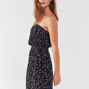 URBAN OUTFITTERS Strapless Polka Dot Jumpsuit